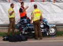 VU A 3 Rich Oberhausen Motorrad PKW Beifahrerin Motorrad verstorben P18